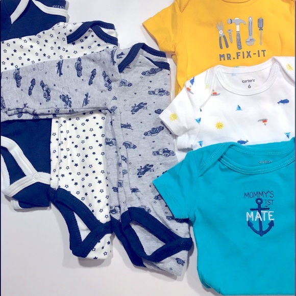 6-piece bundle 0-3 & 6 months onesies - Picture 9 of 9